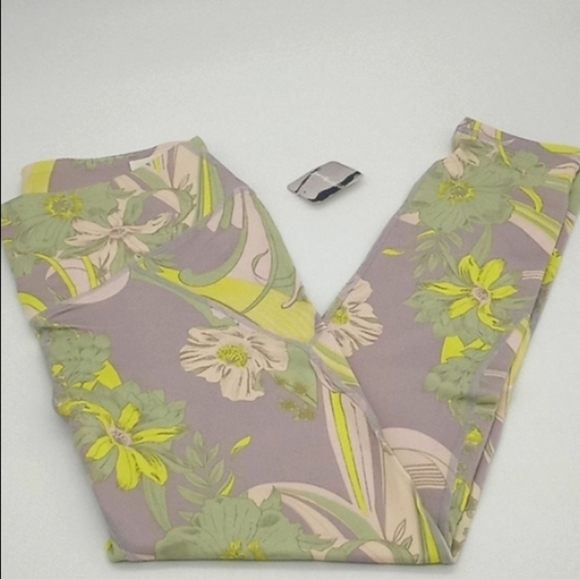 Free People Movement 7/8 Wave Crush High Waist Leggings Lime Combo S - Picture 4 of 16